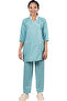 Housemaid/Baby Sitter/Khadama/Nanny Uniform Set, Top with Pockets and Trousers,COTTON