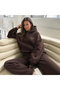 Unisex Men's and Women's Macklin Owners Printed Oversize 3 Thread Hooded Jogger Bottom Tracksuit Set - 3