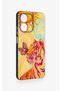 Realme Note 60 Compatible Tiger of the Sun Patterned Silicone Case - 3