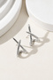 Silver Color Geometric Knot Model Women's Earrings - 3
