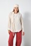 Women's Stone 100% Linen Special Design Premium Shirt 31191 - 4