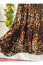 Leopard Print Chiffon Skirt with Lining - 3