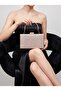Rosegold Striped Laser Patterned Women's Evening Dress Bag Wedding Engagement Graduation