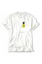 Premium T-Shirt Print with Geometric Pineapple Design - White - 5