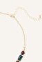 Women's Bead and Stone Pendant 3-Piece Necklace Set I4286Axns - 3