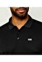 Men's Regular Fit Plate Logo Detailed Short Sleeve Black Polo Collar T-Shirt - 3
