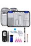 Grey Insulin Cooler Travel Case, Diabetic Medication Organizer Bag for Pens & Vials, Bag Only - 3