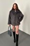 Anthracite Fur Coat Jacket - 2