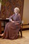 Dubai Silk Hand Embroidered Abaya Rose