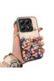 Mi 14t Pro 5g Compatible Silicone Edge Hard Back Case Couple Phone Case with Floral Pattern