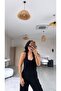 Black Ribbed Globlu Athlete Comfortable Tracksuit Set - 2
