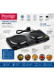 2500W Ceramic Double Hotplate Rust Proof Body With Dual Temperature Controls | PR81405 - Black - 3