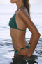 Egyptian Accessory Triangle Bikini Set Green - 3