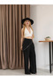 Modal Fabric Trousers with Scarf