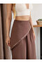 Modal Fabric Trousers with Scarf - 3