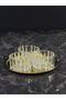 Kristal Gold Beliyya Glass Bowl Set – Decorative Snack, Nut, and Dessert Serving Set with Round Tray - 5