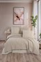 Newhome Diamond Diva Brown Luxury Embroidered 100% Cotton Double Duvet Cover Set