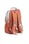 Premium Imported Waterproof Fabric Luxury School, Sports, Travel, Laptop Backpack with Pen Holder Orange Mint 11E - 4