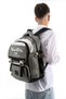 Premium Imported Waterproof Fabric Luxury School, Sports, Travel, Laptop Backpack with Pen Holder Black Gray 11E