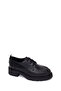 Women's Black Lace-Up Thick-Soled Leather Masculine Shoes Af190054Dv - 7