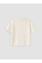 Ecru Crew Neck Girls' Set - 4