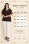Women's Plus Size V-Neck White Stripe Sleeve Tulle Big Flower Detail Side Slit Stretchy Viscose Blouse - 3