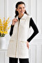 Bearded Knitwear Vest N3381 Ecru - 3
