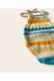 Baby Hand-Knitted Plain Knitted Jumpsuit Photo Shoot Outfit 6-9 Months Yellow Orange Blue Cream - 2