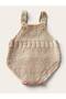 Baby Hand-Knitted Overalls Photo Shoot Outfit 6 Months Cream