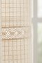 Pearl Belted Lace Authentic Tasseled Cotton Decorative Curtain - 4
