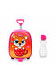 Girl's Wheeled Trolley School Bag and Water Bottle Set