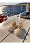 Seashell Detailed Dangle Earrings-Gold Color Women's Summer Sea Theme Earrings - 2