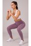 Women's High Waist Gathering Sports Leggings with Side Stripe Detail – Stretchy Long Fitness Leggings - 2