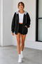 Women's Oversize Hooded Cardigan Jacket Full Zipper Hooded Cardigan Hood Color Different Hooded Jacket 2 Yarn Fabric - 8