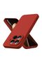 Xiaomi 17t Compatible Silicone Case - Pastel Color Tone Flexible Cover with Camera Protection - Red