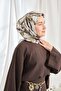 وشاح حرير تويل بلوم فضي - 2