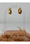 Vintage Model Curved Hoop Steel Earrings - 3