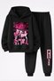 Blackpink Printed 3-Ply Quality Sweatshirt and Trackpants Kids Bottom-Top Set