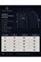 Men's Hooded Zippered Oversize Sweatshirt Winter School Cardigan with Embossed Print - 6