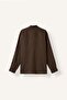 100% Linen Regular Fit Long Sleeve Single Pocket Shirt I7992Ax26Sm - 2