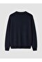 Crew Neck Embroidered Men's Knit Sweater (W6) - 3