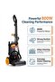 3-in-1 Carpet & Floor Washer Vacuum Cleaner 800W, Carpet Shampooer & Upholstery Cleaner - 3