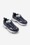 Women's Sneaker High Thick Sole Multi-Piece Lace-Up Sports Shoes Merita Navy Blue - 6