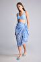 Patterned Blue Pareo I0329Ax26Sm