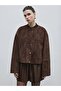 Zero Collar Short Suede Jacket
