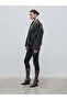 Open Collar Leather Jacket - 2