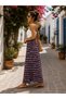 Women's Viscose Fabric Skirt Colorful Pattern - 2