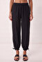 Bead Detailed Woven Top and Bottom Set Lby0065 Black - 6
