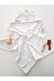Baby Bath Towel Muslin Hooded Double Sided Swaddle Newborn 80X80 - 3