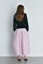 Pink Mila Poplin Balloon Skirt - 6